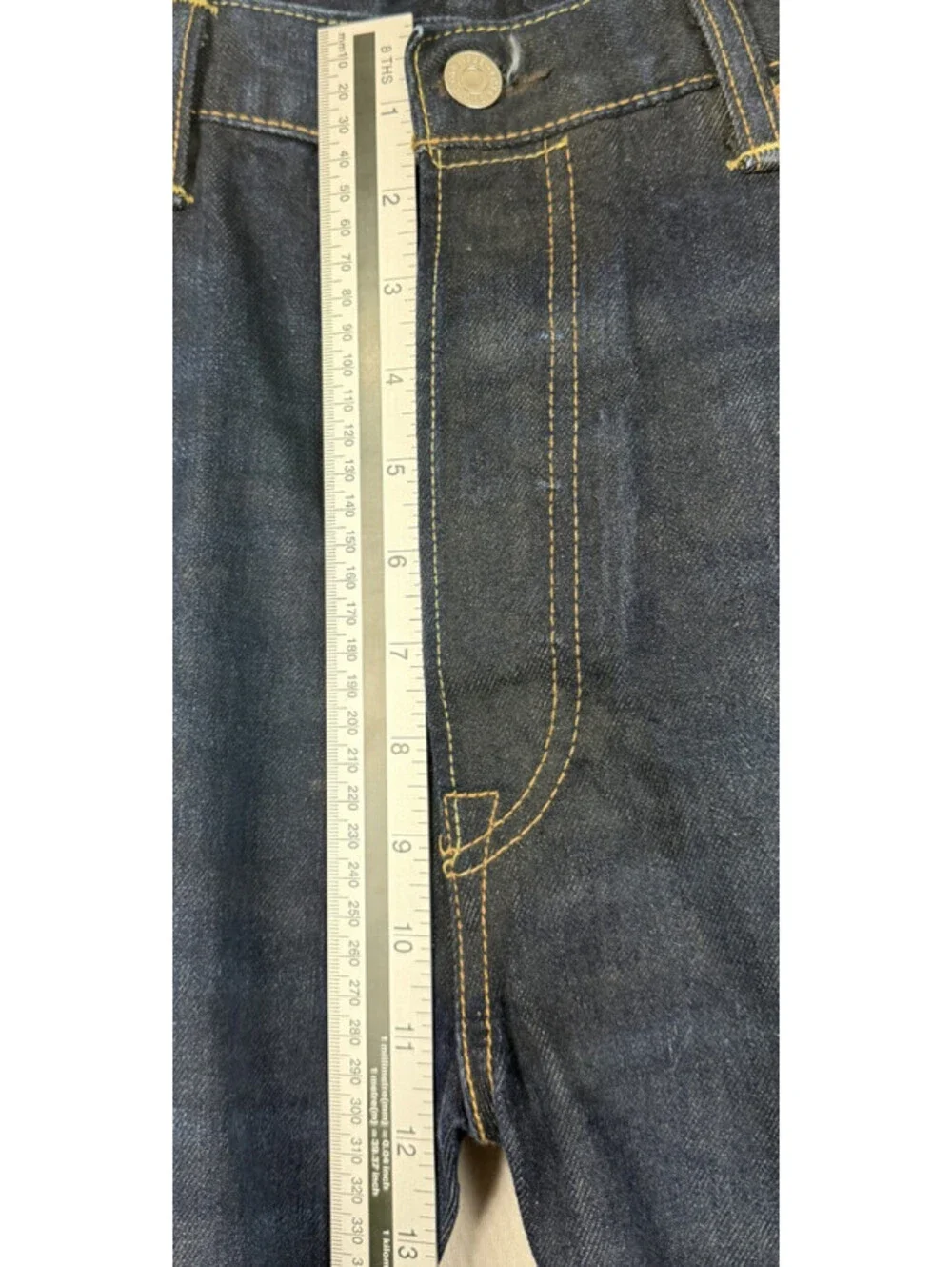 Levis 501 Jeans 38x34 Blue Regular Straight Dark Dirtwash Red Tab Denim